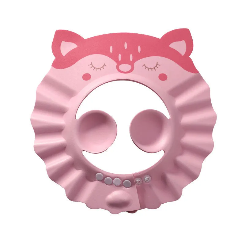 Baby shampoo cap in EVA material with adjustable button, suitable for head size over 40 cm