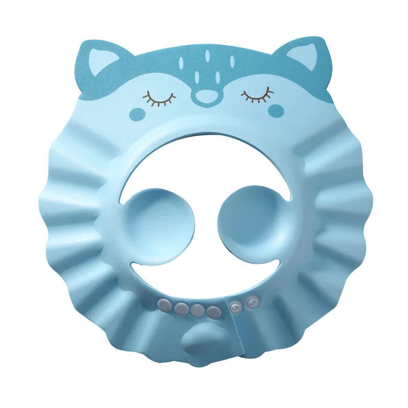 Baby shampoo cap in EVA material with adjustable button, suitable for head size over 40 cm