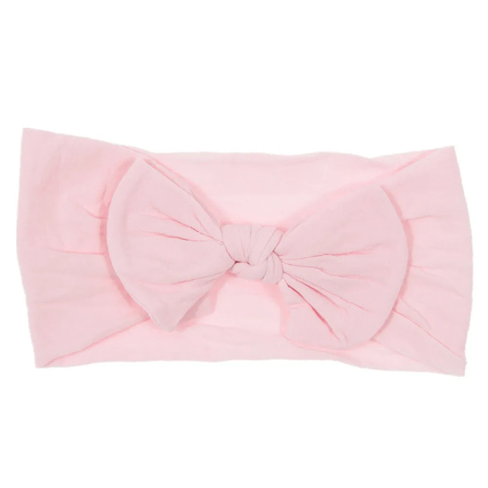 Bohemian children's hairband with wide nylon bow in Army Green, 10.5 x 7.5 cm bow, cloth band