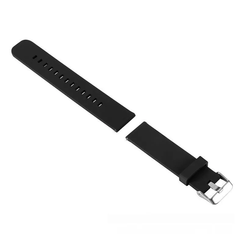 Silicone sports watch strap for Garmin Forerunner 245 in multiple solid colours