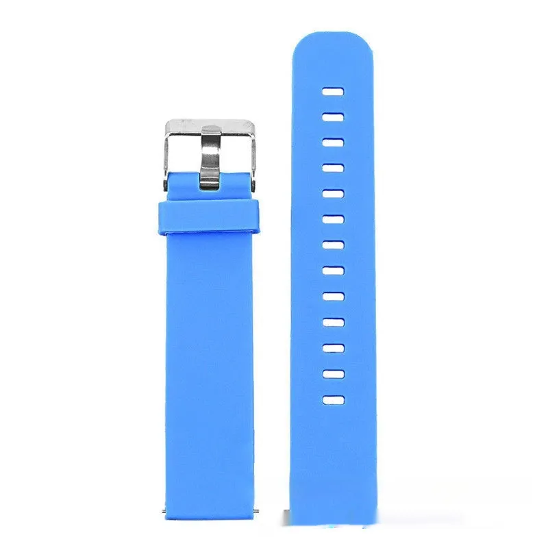 Silicone sports watch strap for Garmin Forerunner 245 in multiple solid colours