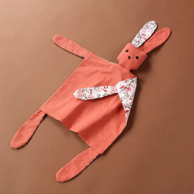 Baby comfort doll soothing towel 45g PP cotton filling 43x51cm blue flower sleep companion