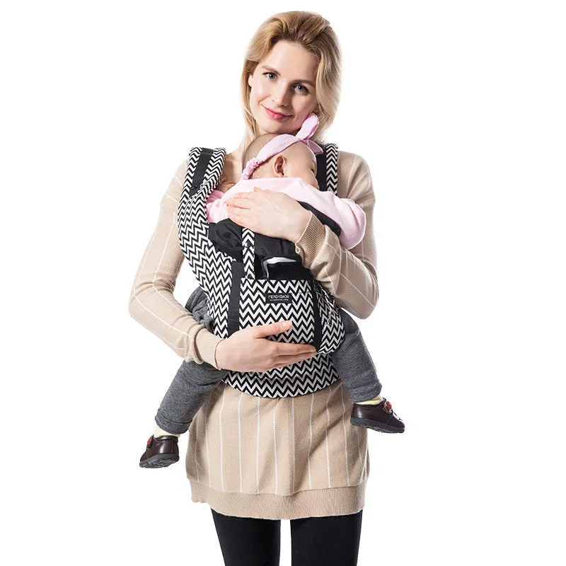 Children's cotton baby carrier sling in beige with adjustable waistband 72-134CM for ages 5-36 months