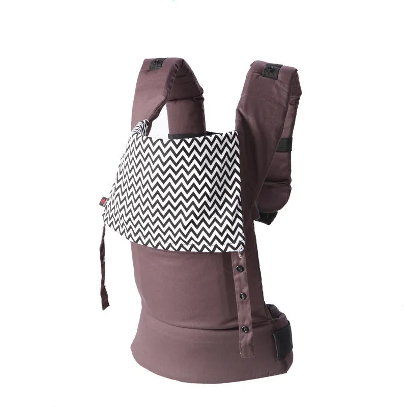Children's cotton baby carrier sling in beige with adjustable waistband 72-134CM for ages 5-36 months