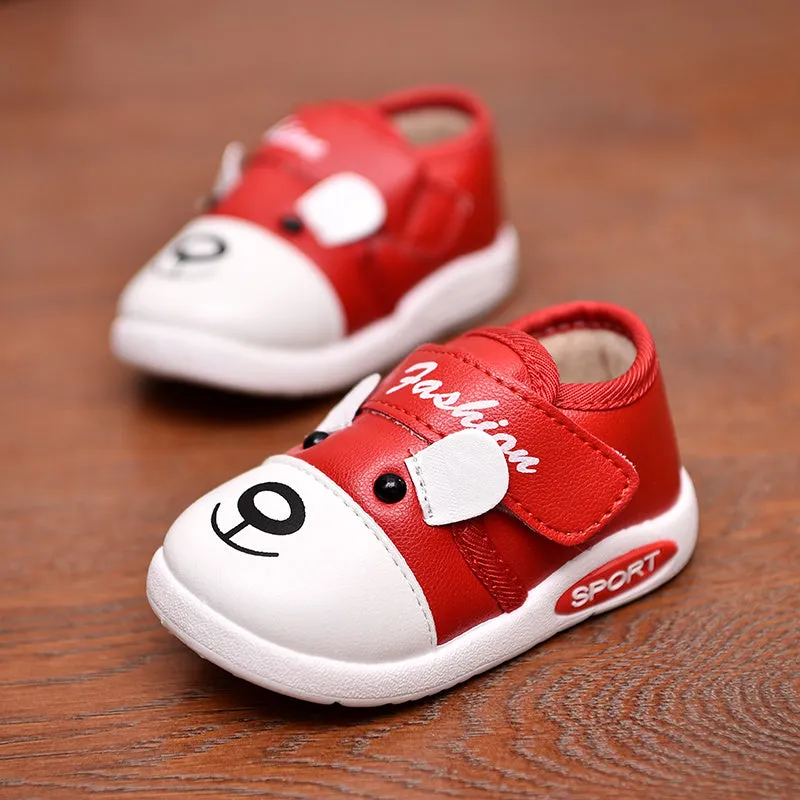 Baby toddler shoes with Velcro closure plain casual style available in black red and velvet colours sizes 16 to 21