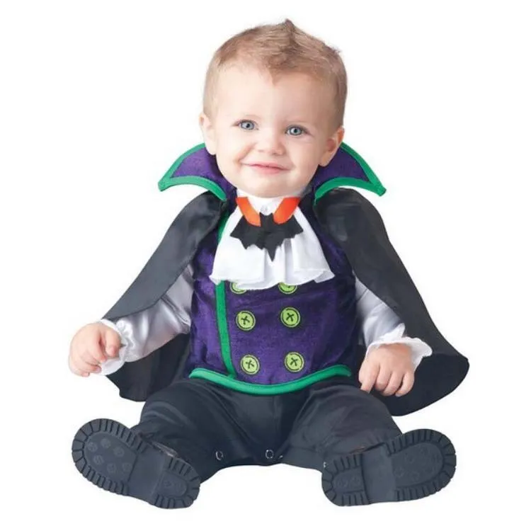 Unisex baby dress one piece long sleeve polyester Christmas Halloween toddler 80cm 90cm 95cm 100cm