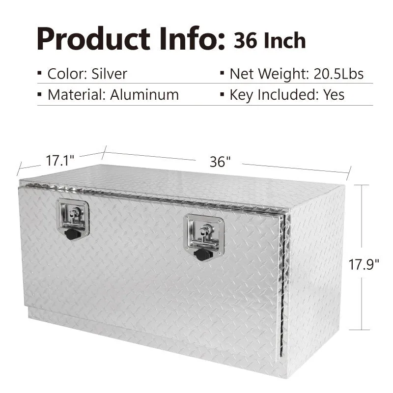 Black 26-inch aluminium alloy T casting toolbox for professional tool storage.