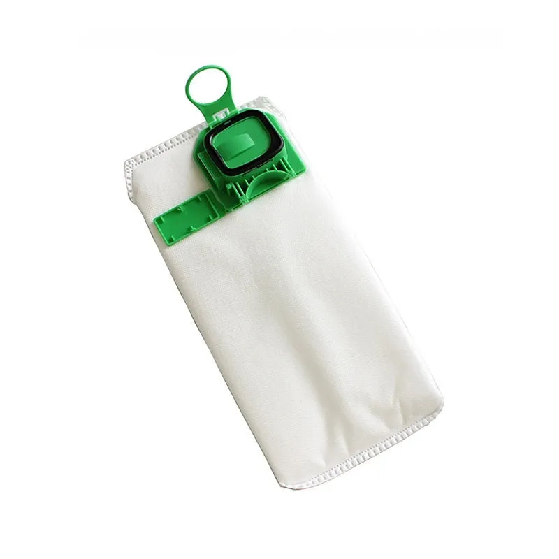 Thick plastic dust collection bag for vacuum cleaner in green and yellow