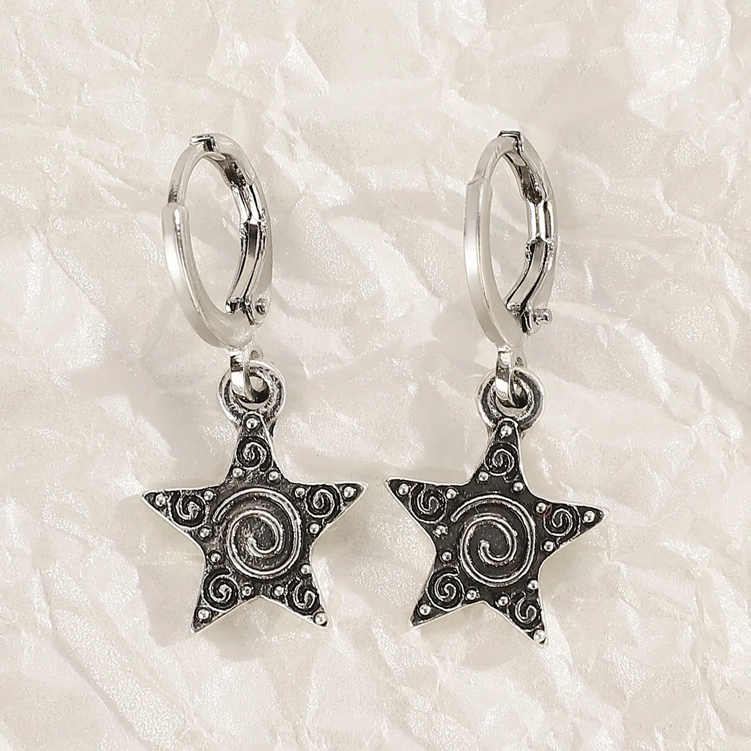 Women's classic cross crystal alloy earrings in five colour variations with geometric and animal designs