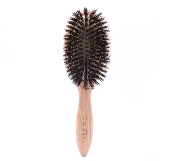 Whole pig hair nanzhu air cushion comb with bamboo body and natural bristles
