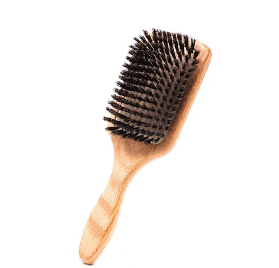 Whole pig hair nanzhu air cushion comb with bamboo body and natural bristles