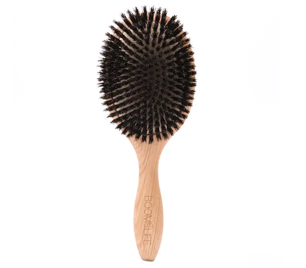 Whole pig hair nanzhu air cushion comb with bamboo body and natural bristles