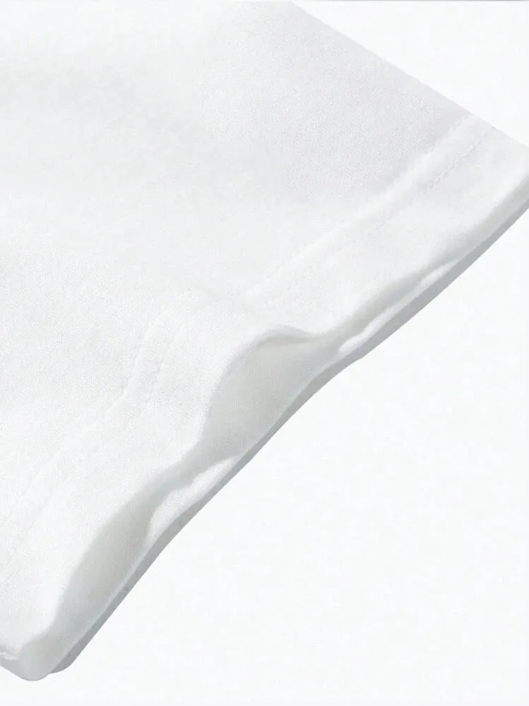 Men's casual cotton T-shirt with Japanese retro style in solid colour design