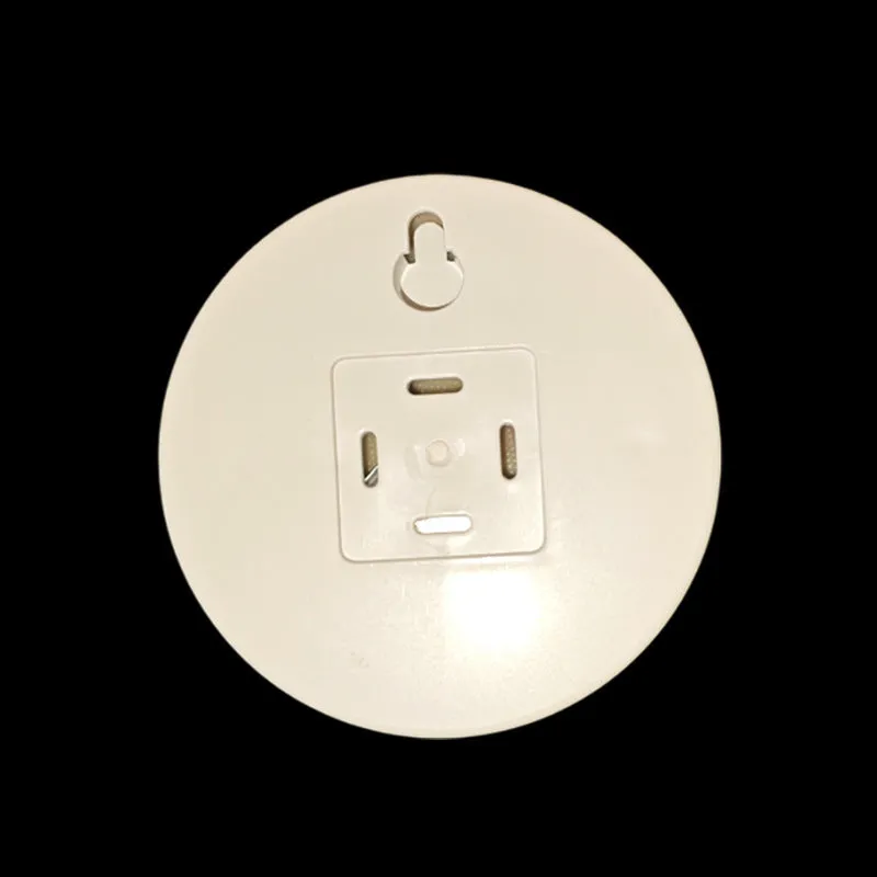 Small round night lamp with side push key, 86mm diameter, white light option