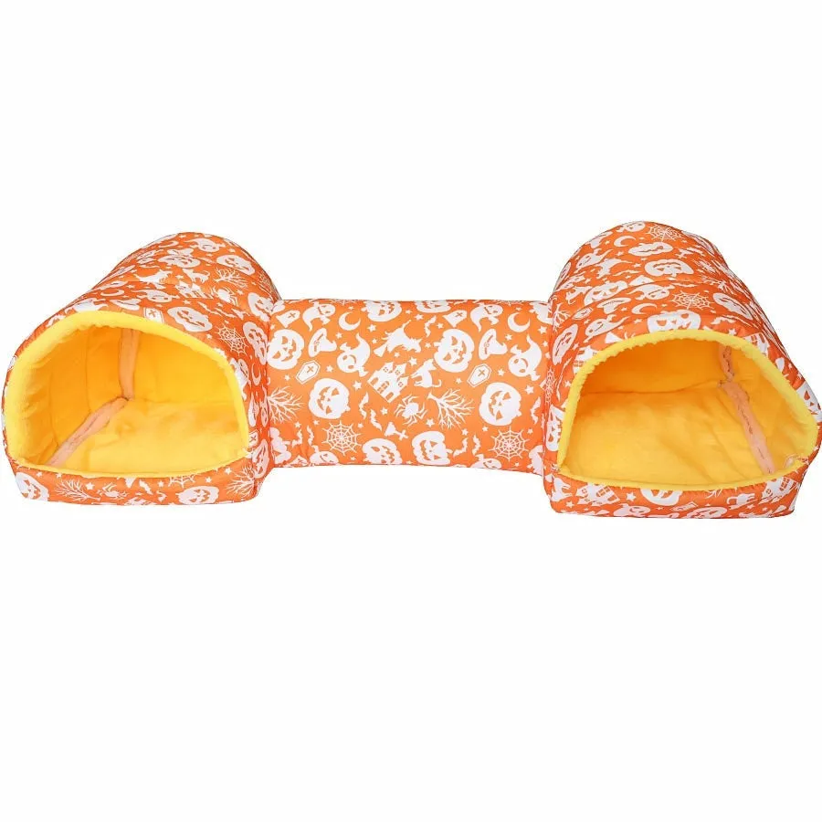Small pet nest bed made of soft polyester in a colourful pattern, suitable for hamsters and guinea pigs