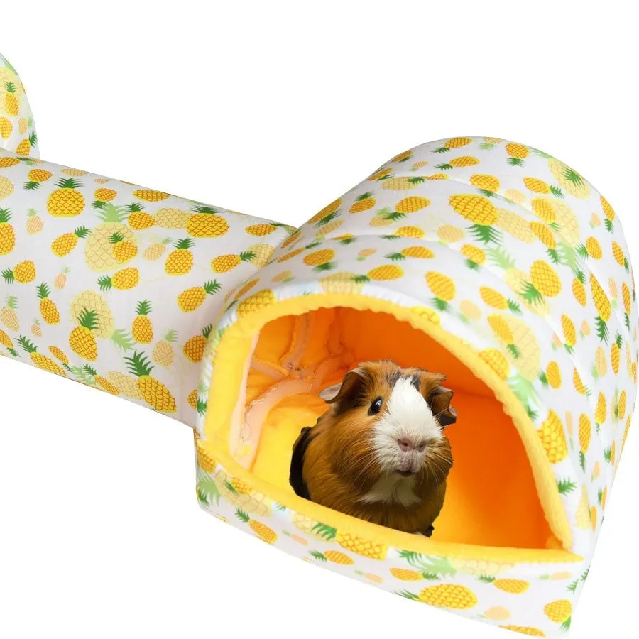 Small pet nest bed made of soft polyester in a colourful pattern, suitable for hamsters and guinea pigs