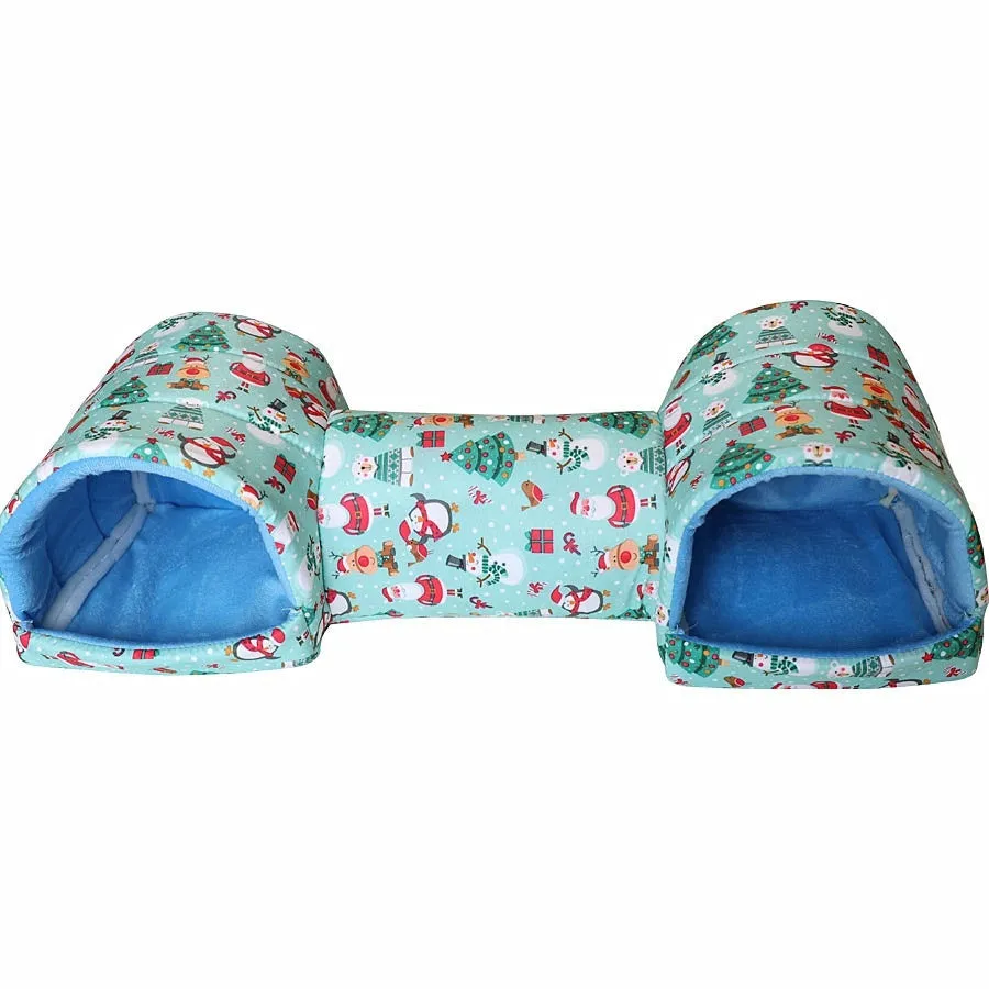Small pet nest bed made of soft polyester in a colourful pattern, suitable for hamsters and guinea pigs
