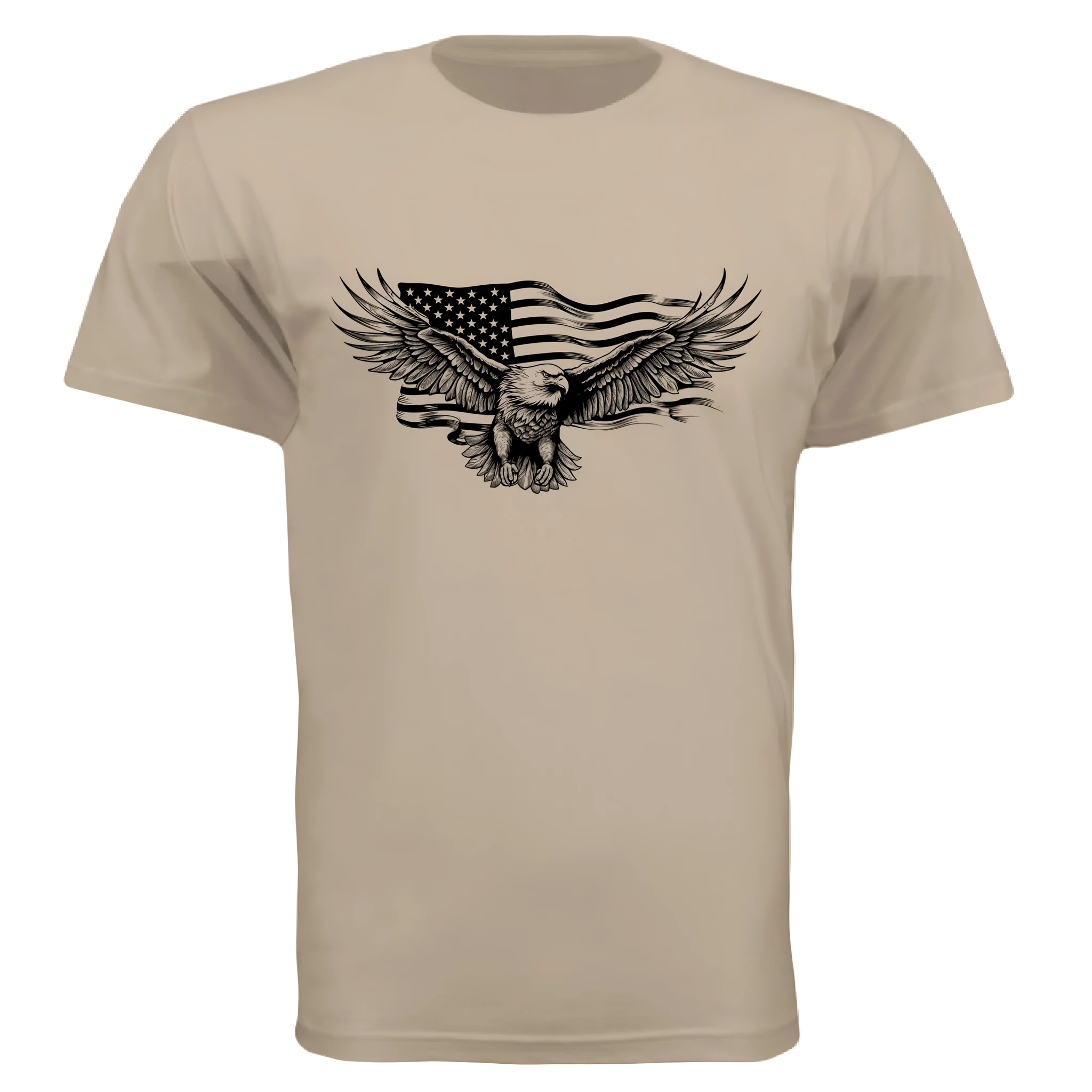 Summer loose short sleeves T-shirt for men and women, round neck, brown colour, polyester fabric