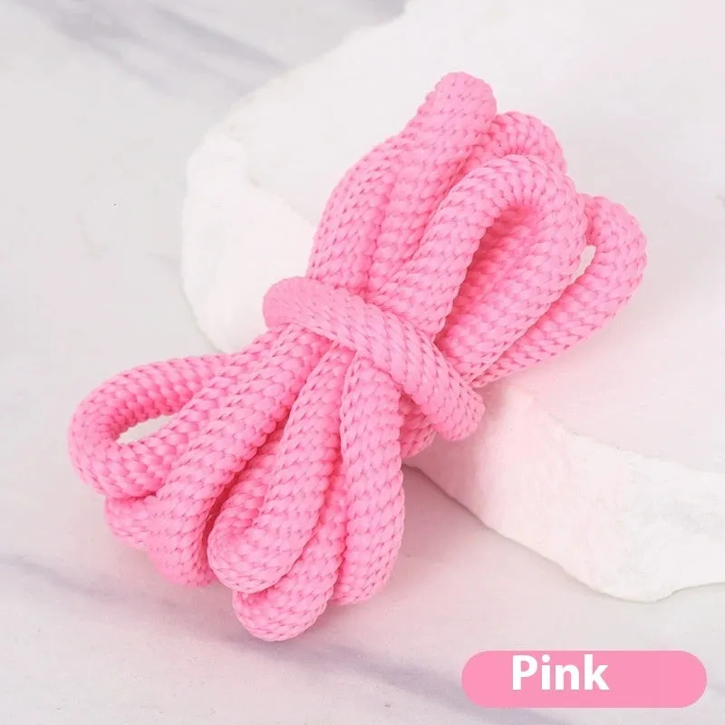 Round 1.0cm wide shoelace replacement cord in multiple colour options on a white background.