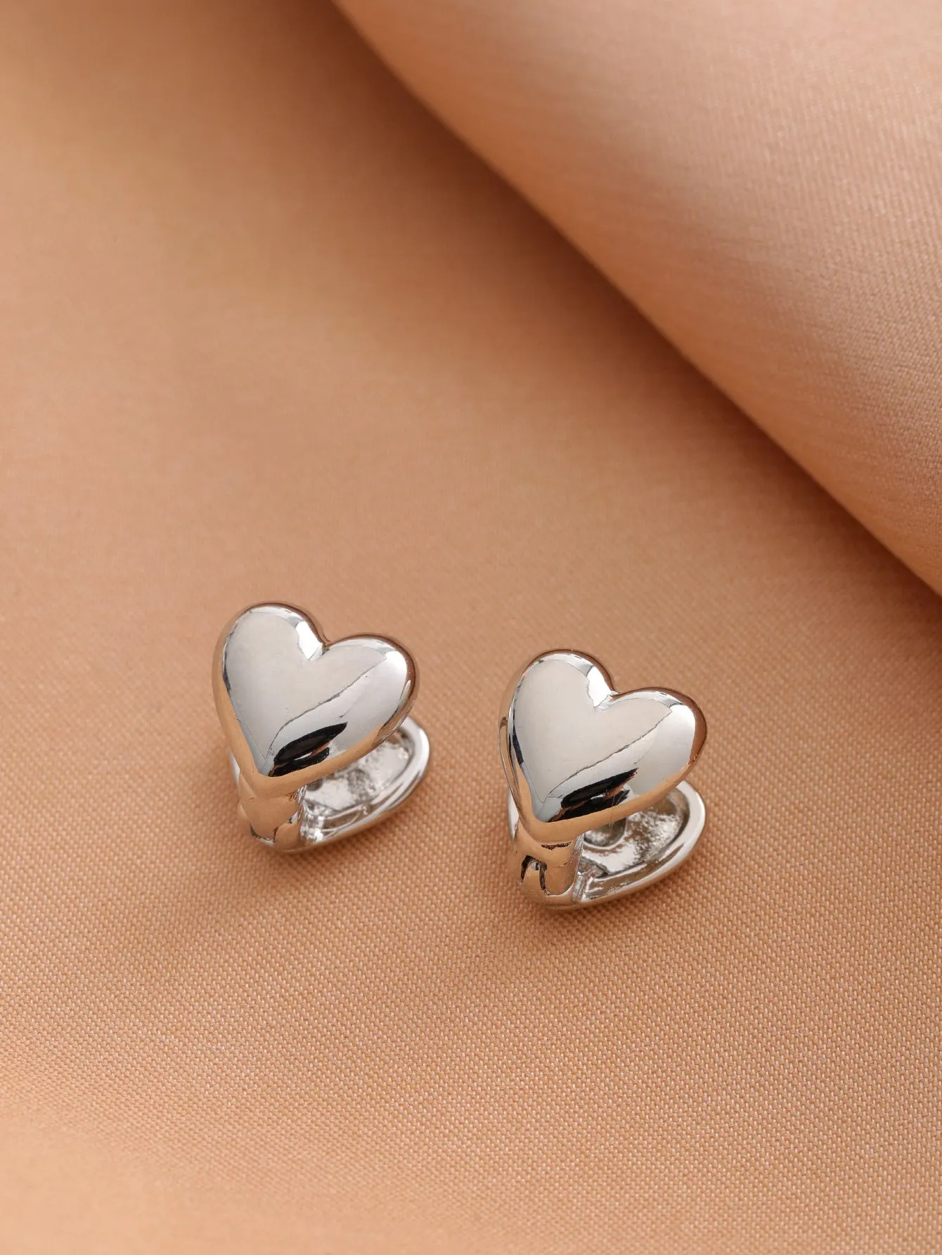 Smooth geometric hollow earrings set of 9 pairs for women in golden finish