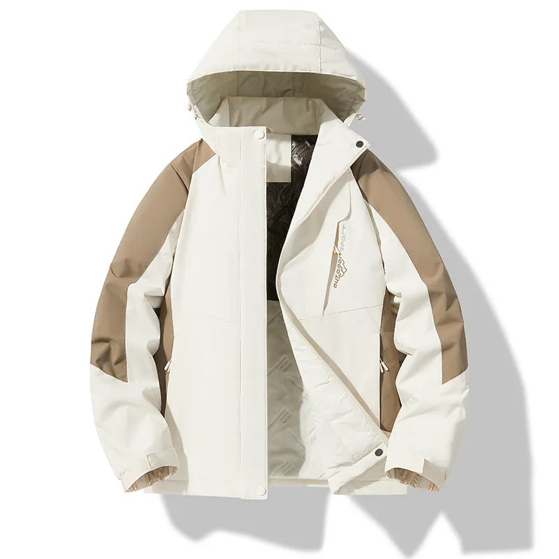 Thick cotton-padded jacket windproof waterproof women plus size army green