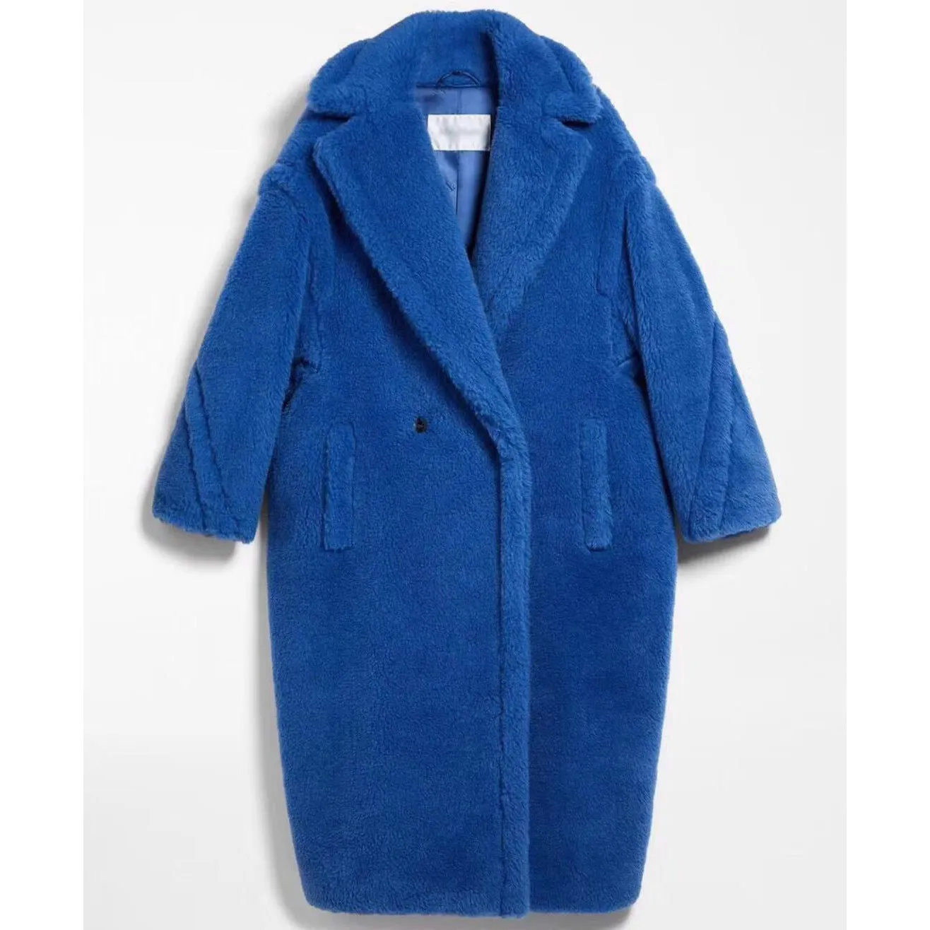 Women's Wool Coat Long Pink Wool Alpaca Fleecefiber Fur Coat Urban Style Temperament Commute Medium Length Coat Conventional Sleeve Long Sleeve XS S M Sizes