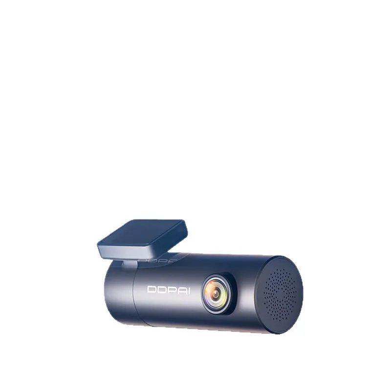 Mini Lite driving recorder with 1296p resolution, starlight night vision, 140-degree lens, and built-in Wi-Fi module on windscreen