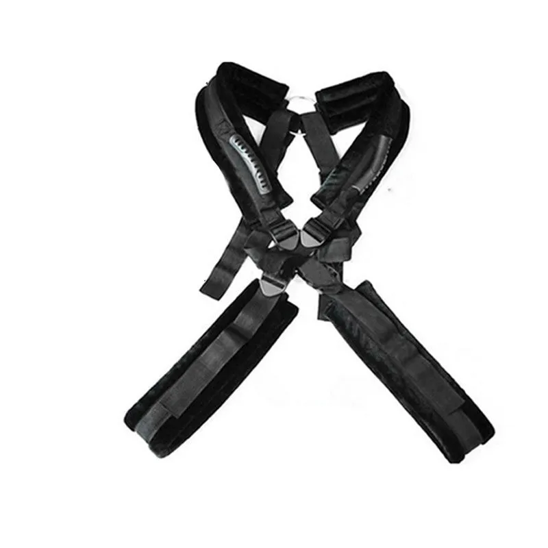 Nylon backpack swing for couples in black, pink, and red colour options