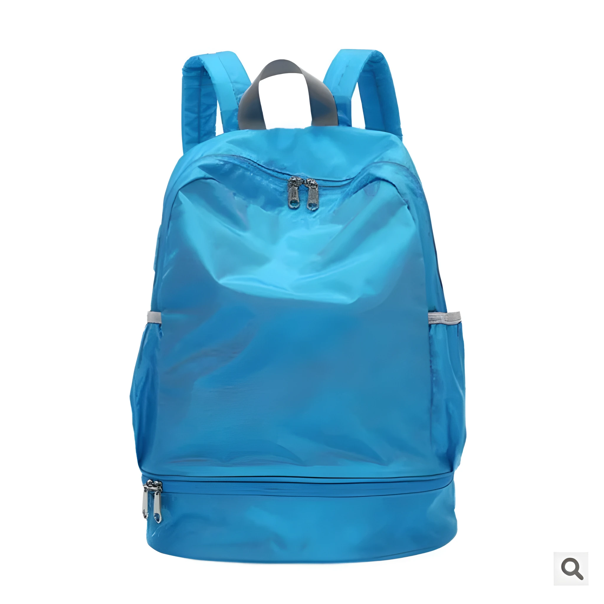 Solid colour unisex wet and dry separation bag in waterproof polyester fibre for outdoor sports and yoga travel