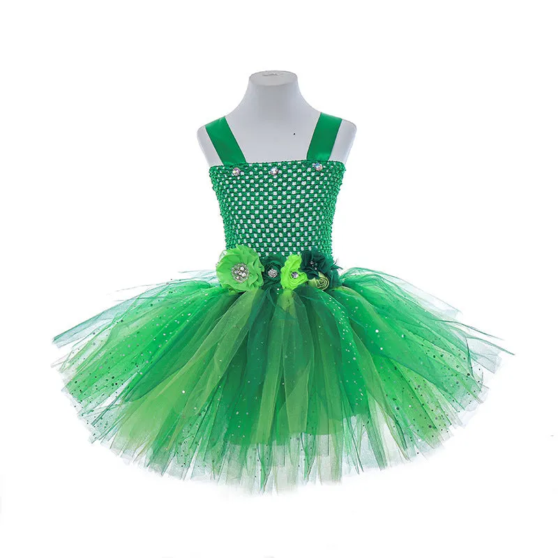 Cute sequined Western elf princess Christmas performance dress with pleated skirt in multiple sizes