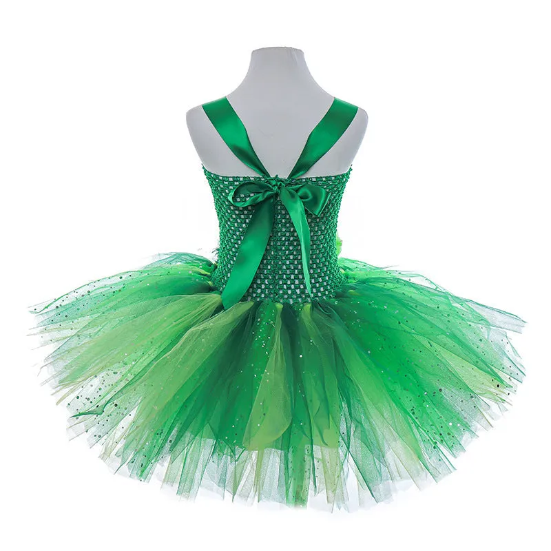 Cute sequined Western elf princess Christmas performance dress with pleated skirt in multiple sizes