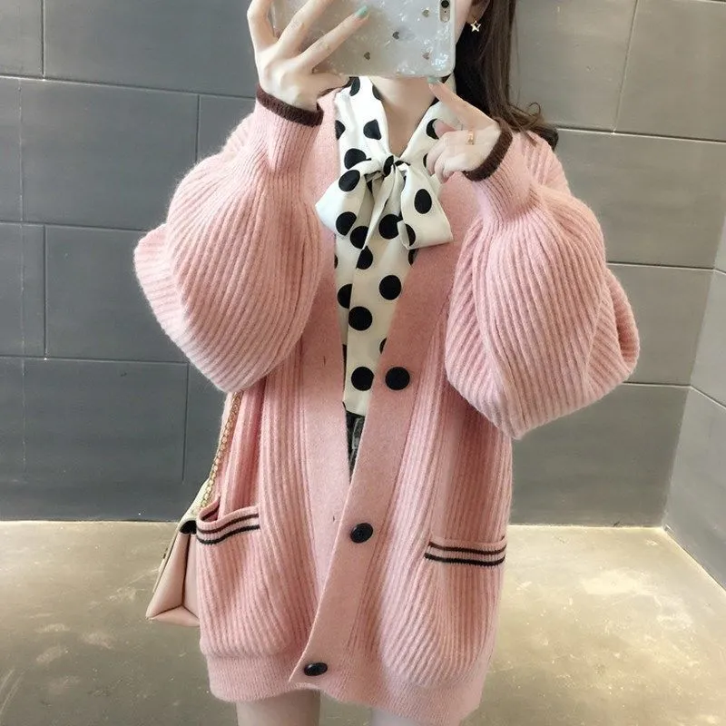 Casual knitted coat for women with button front, sleeveless, A-line silhouette, available in beige, lake blue, pink, yellow, sizes S to 3XL