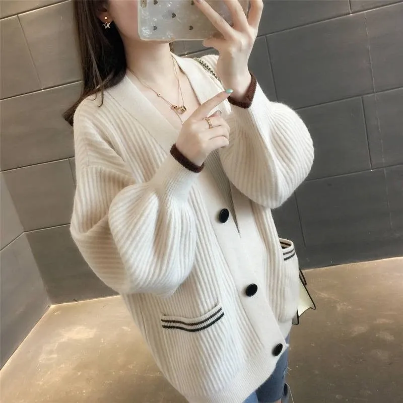 Casual knitted coat for women with button front, sleeveless, A-line silhouette, available in beige, lake blue, pink, yellow, sizes S to 3XL