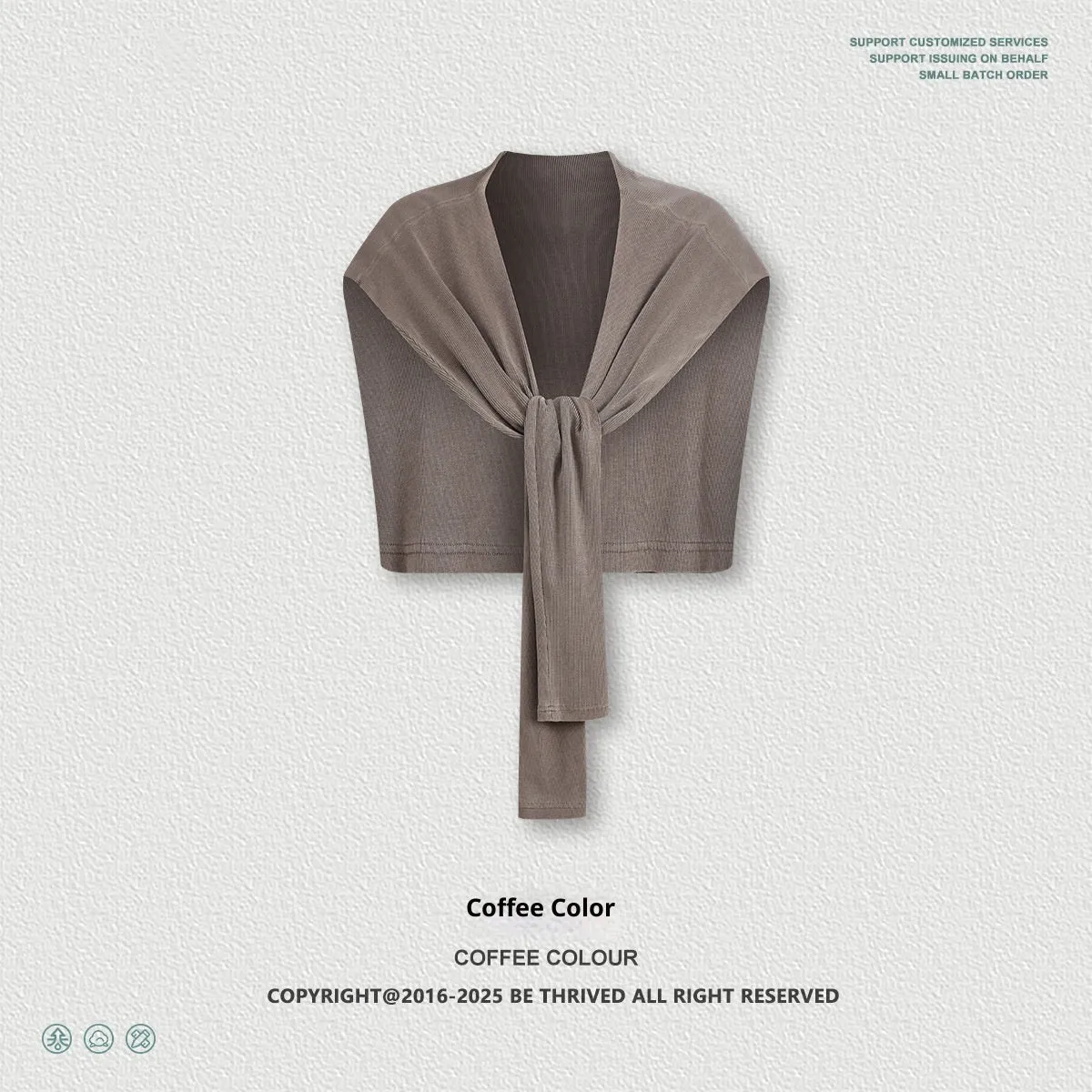 Women cotton shawl skirt letter pattern drop shoulder sleeve mid waist slim fit dark gray brown rose pink