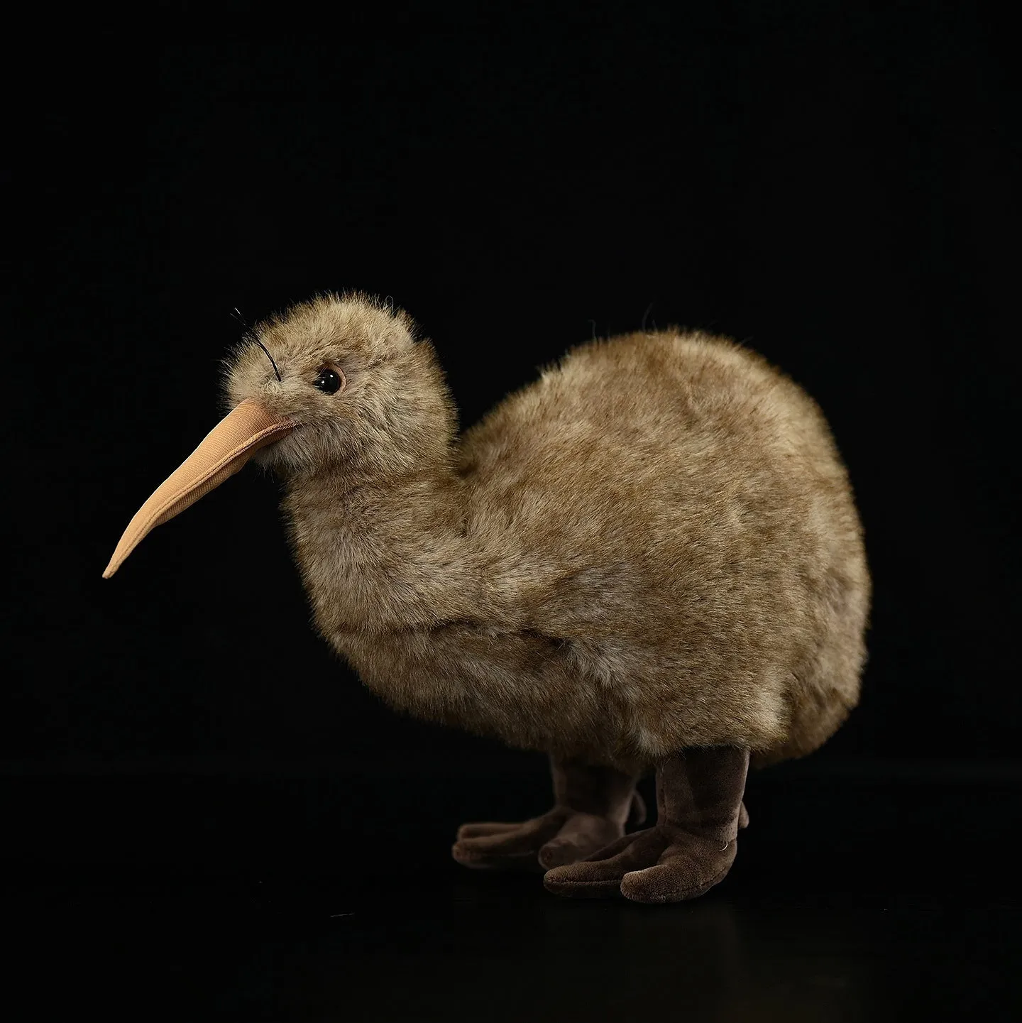 Kiwi plush toy, 25cm tall, chemical fibre, with iron wire frame, New Zealand bird design