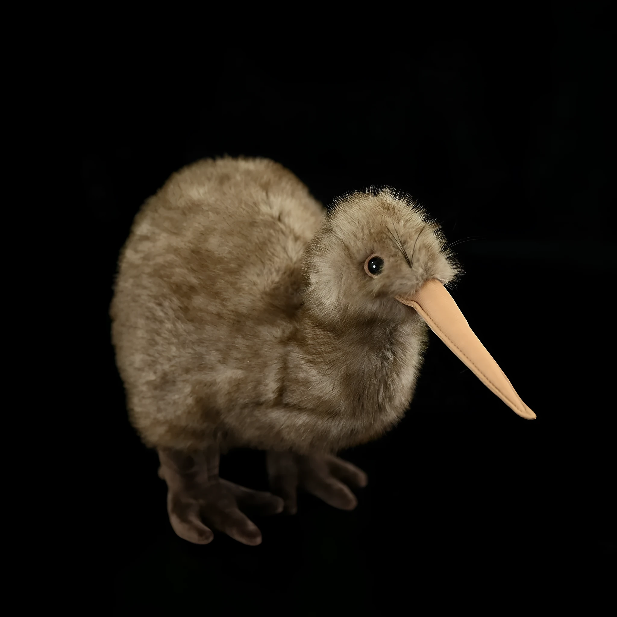 Kiwi plush toy, 25cm tall, chemical fibre, with iron wire frame, New Zealand bird design
