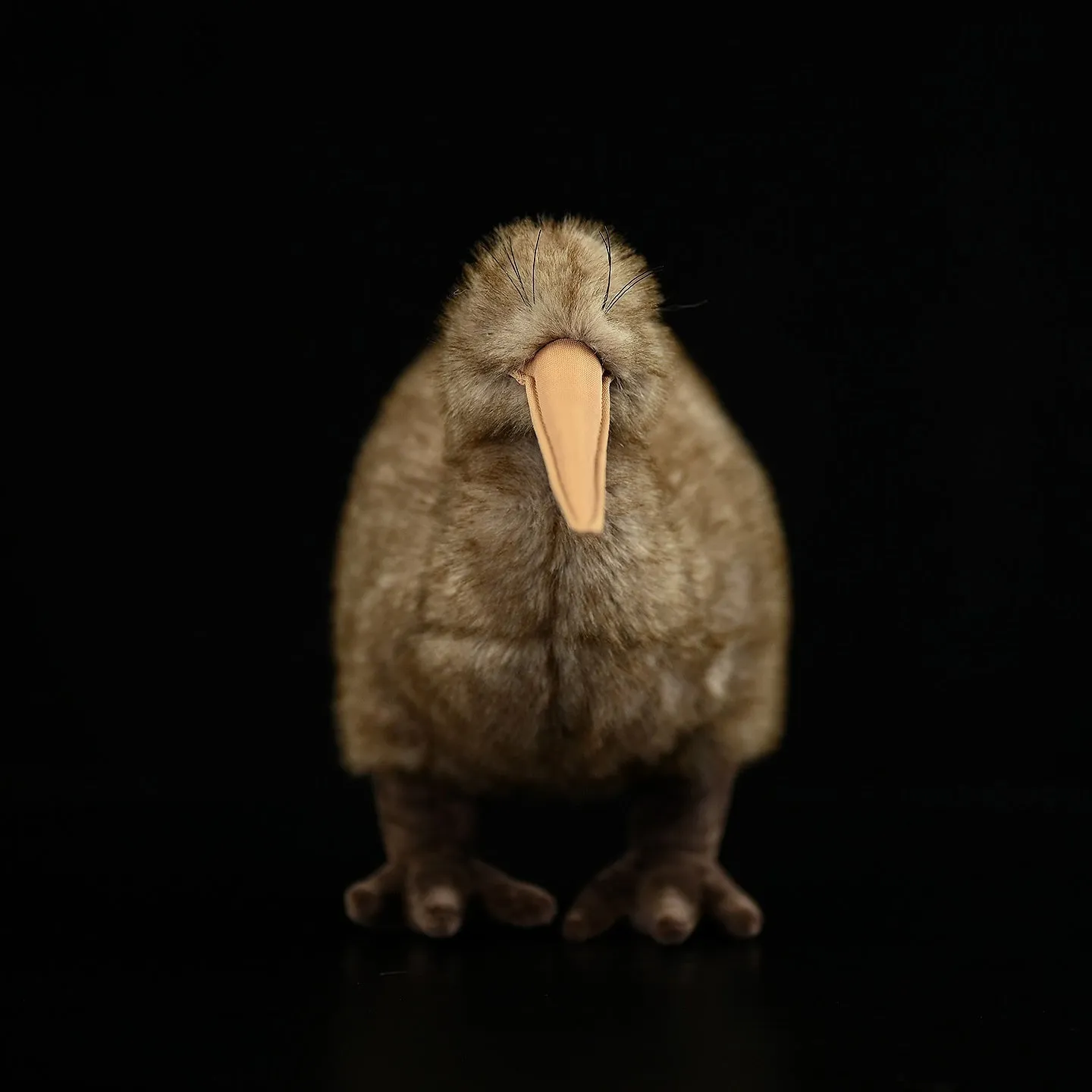 Kiwi plush toy, 25cm tall, chemical fibre, with iron wire frame, New Zealand bird design