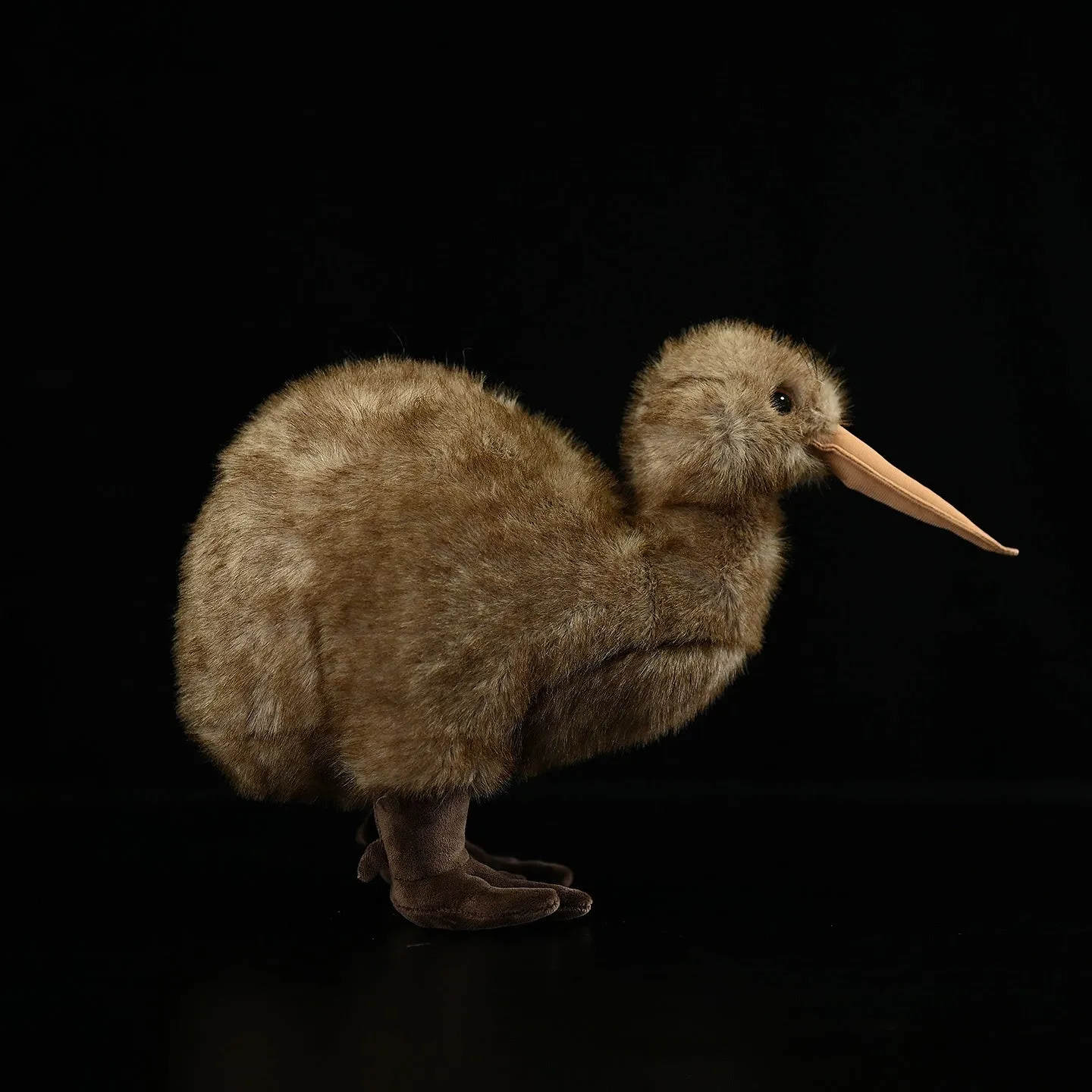 Kiwi plush toy, 25cm tall, chemical fibre, with iron wire frame, New Zealand bird design