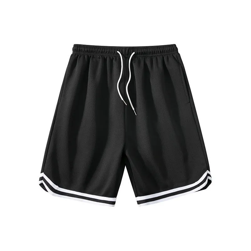 Men's loose fit polyester summer shorts in various colours with an elastic waistband.