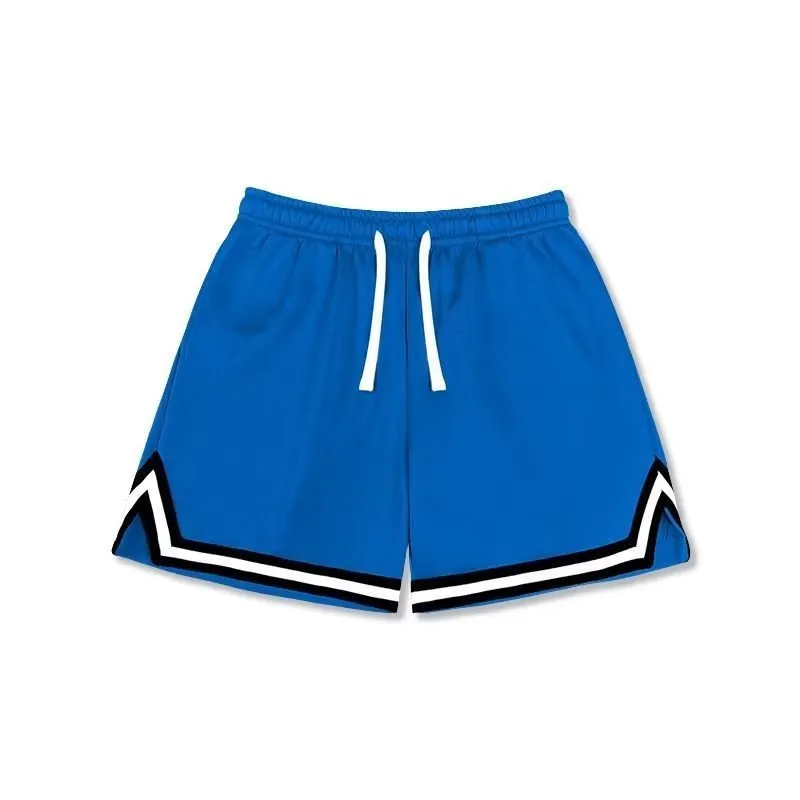 Men's loose fit polyester summer shorts in various colours with an elastic waistband.