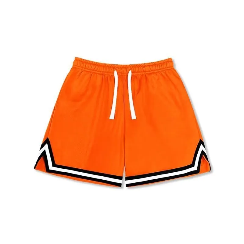 Men's loose fit polyester summer shorts in various colours with an elastic waistband.