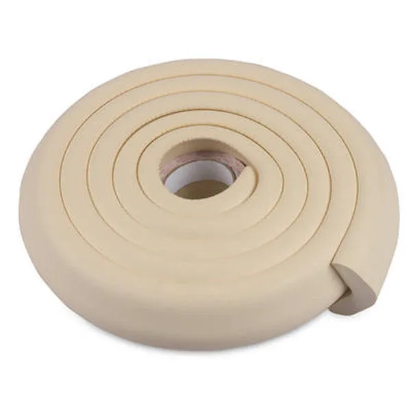 Anti-collision corner protector strip for baby safety, 2m length, 8cm width, colour beige