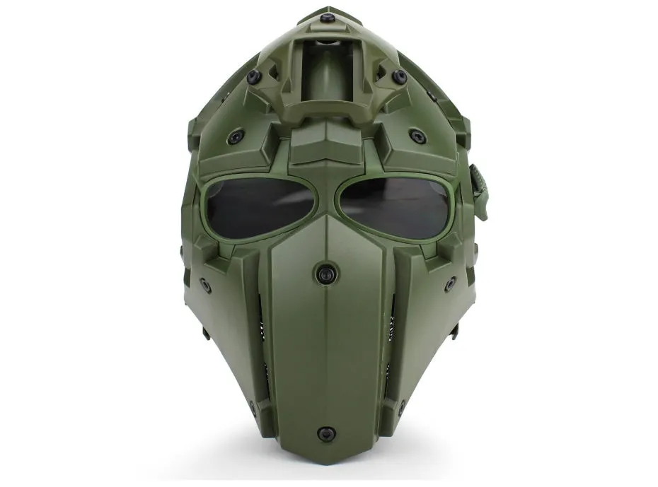 Ronin Tactical Helmet in polymer with adjustable straps and EVA pad, shown in black