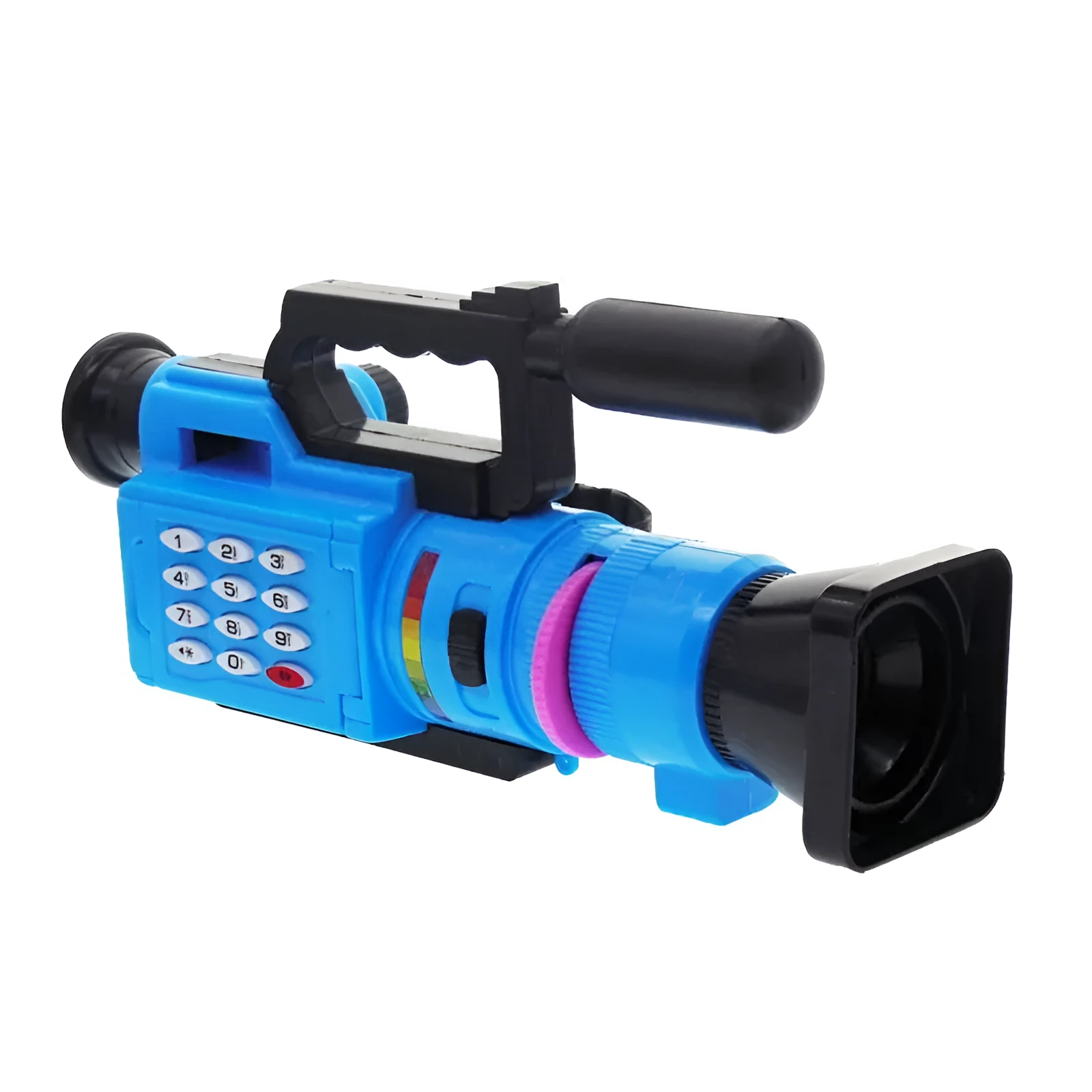 Kids digital camera in blue and pink colour options, compact size, with wrist strap