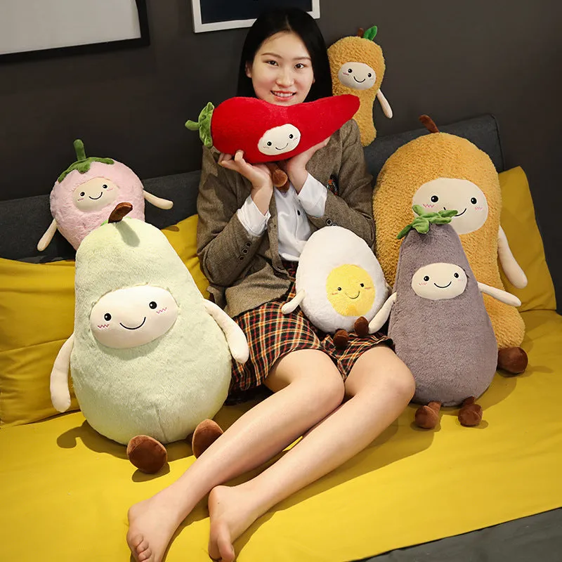 Cute cat plush toy 35cm super soft short plush Egg colour PP cotton filling net bag packaging