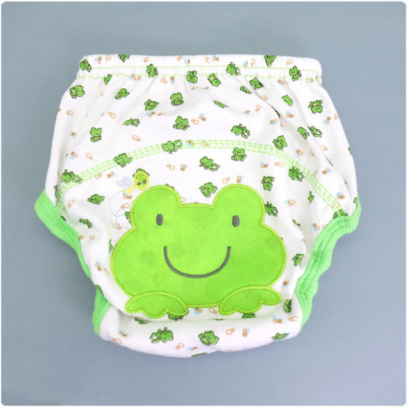 Summer embroidered baby cotton learning pants, waterproof leak-proof training pants, 80cm size, 12 colours