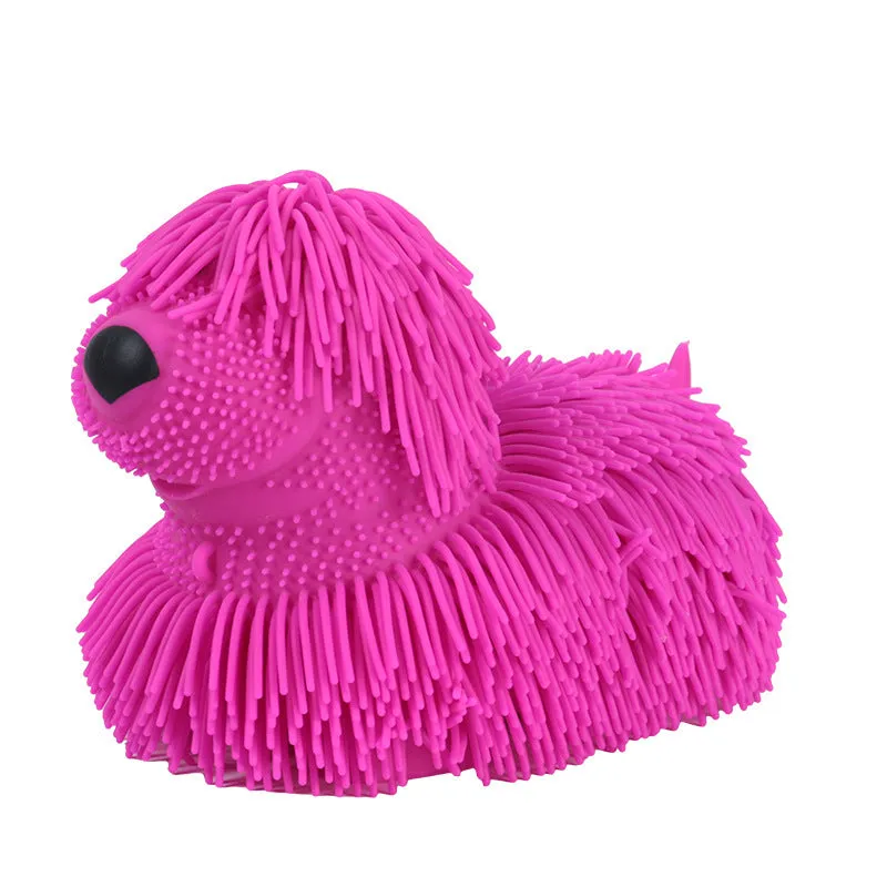 Dog squeezing toy decompression ball in TPR, 23x13.3cm, multi-colour options for children aged 4-6