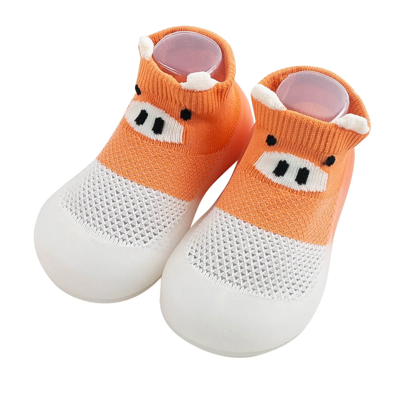 Baby infant toddler shoes with breathable mesh upper, rubber sole, round toe, available in blue