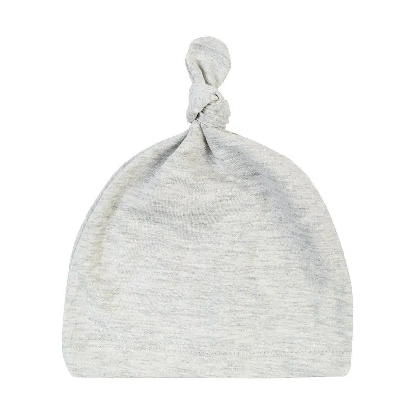 Newborn knot cap solid colour cotton hat for infants uniform size on baby