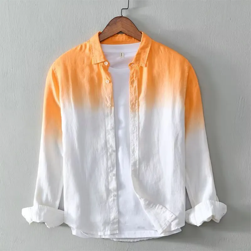 Loose fit slim style top coat for teenagers in hemp blend polyester fabric